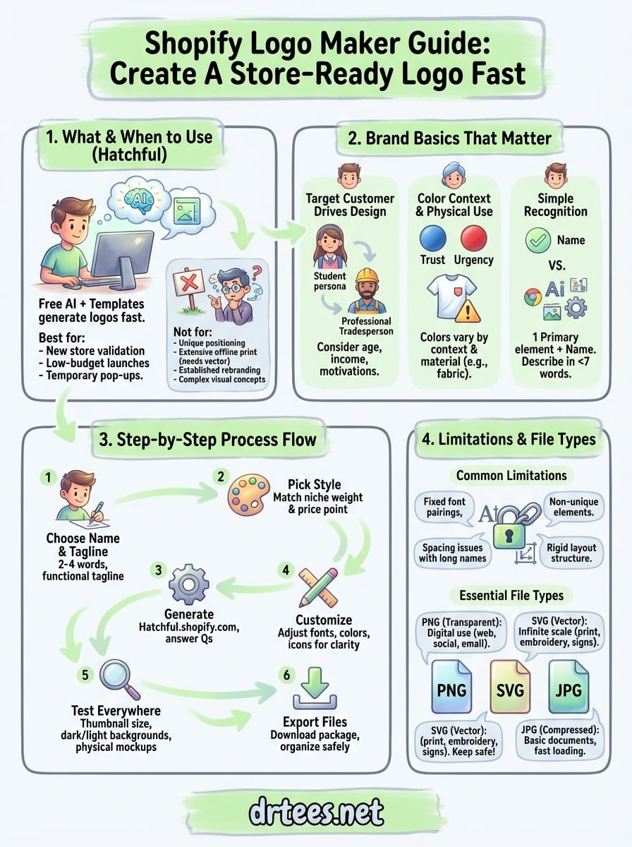 shopify logo maker infographic
