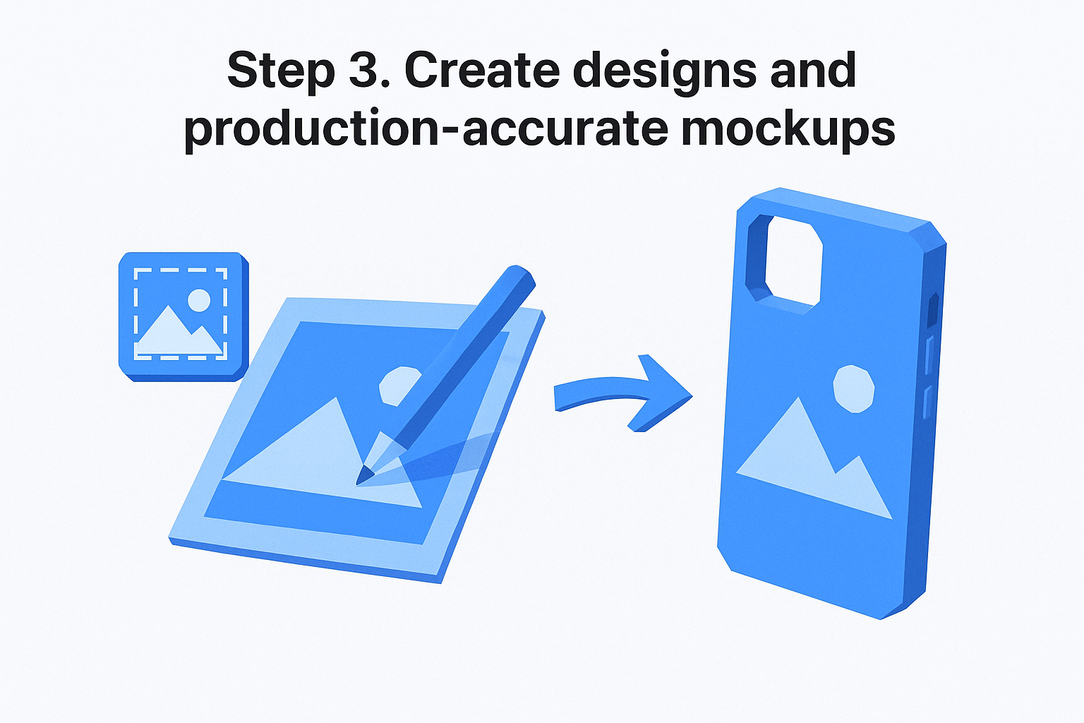 Step 3. Create designs and production-accurate mockups