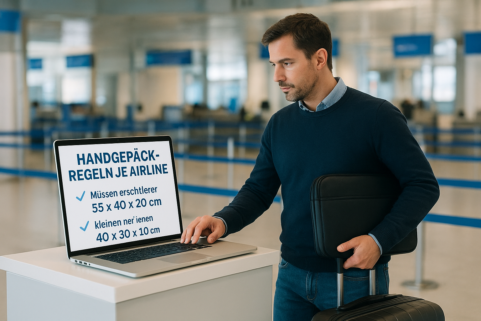 Schritt 2. Handgepäck-Regeln je Airline richtig prüfen