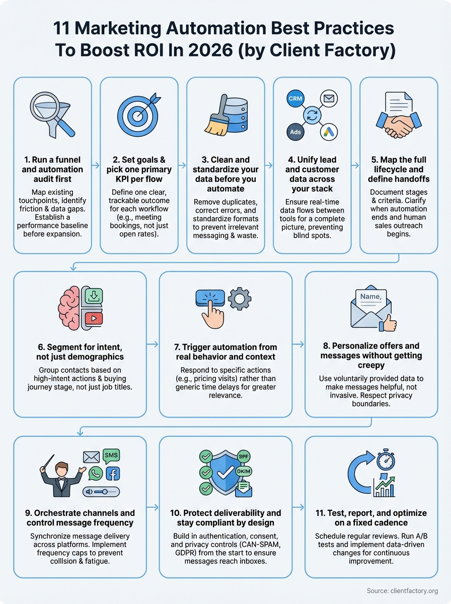 marketing automation best practices infographic