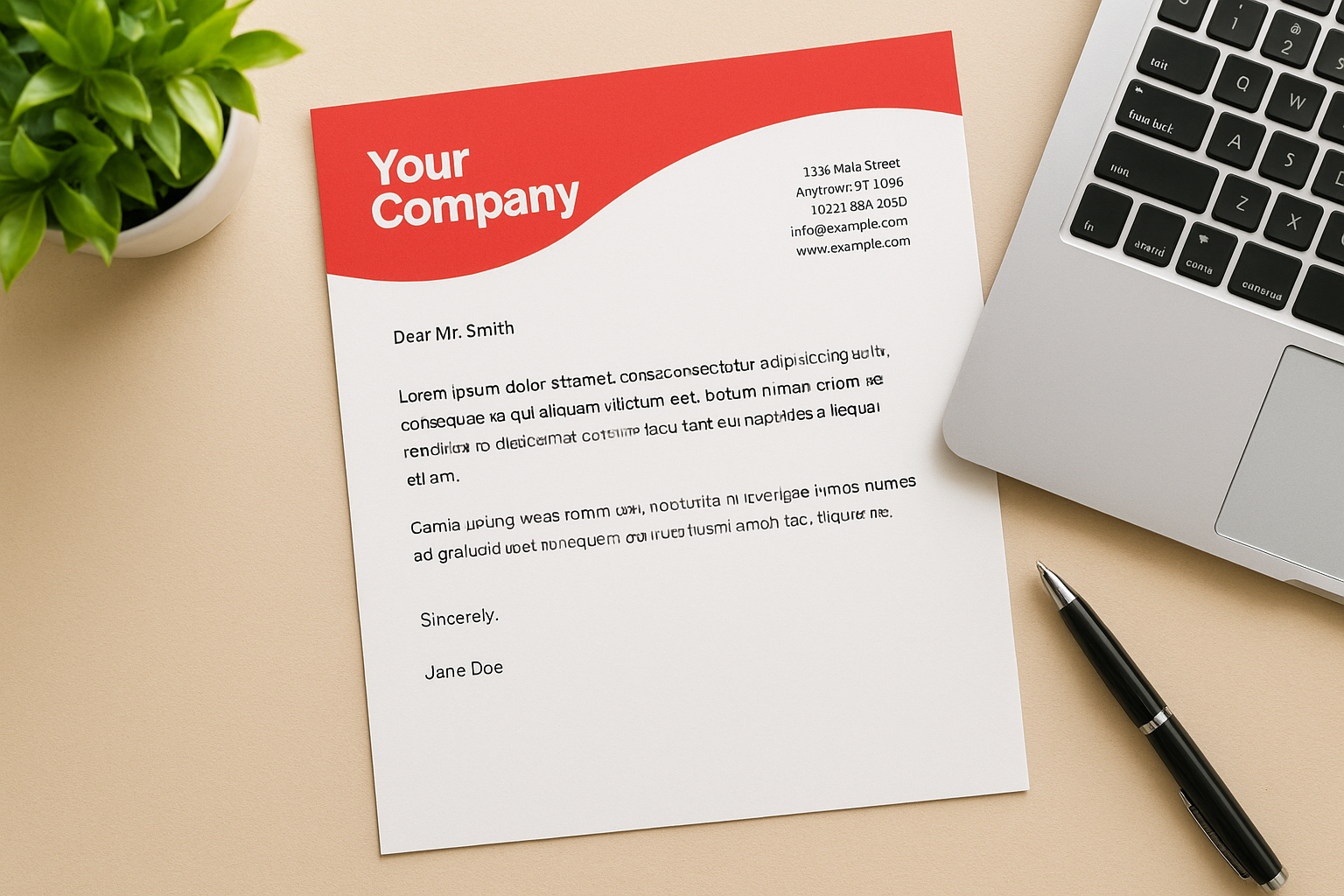 2. Canva letterhead templates