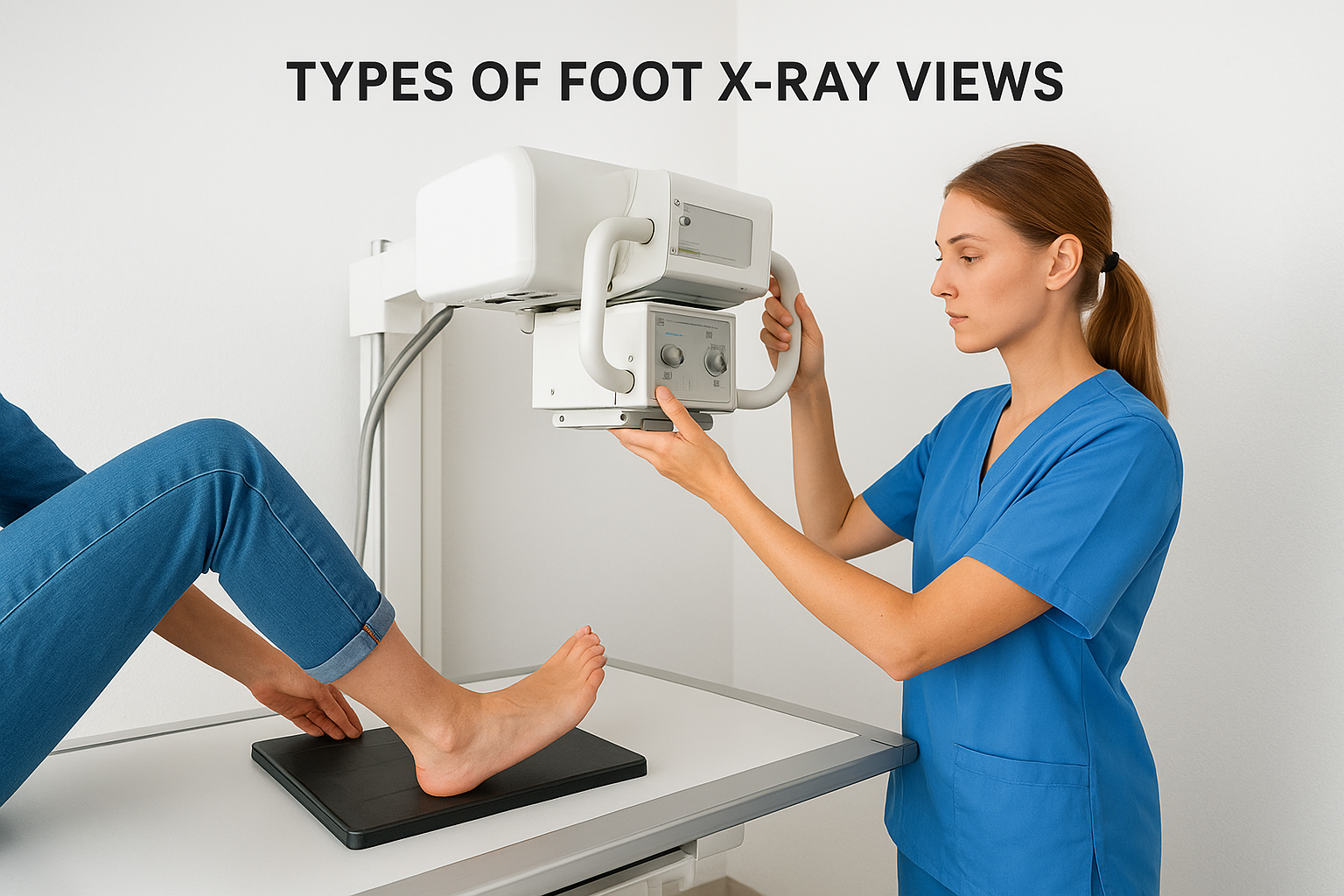Types of foot X-ray views
