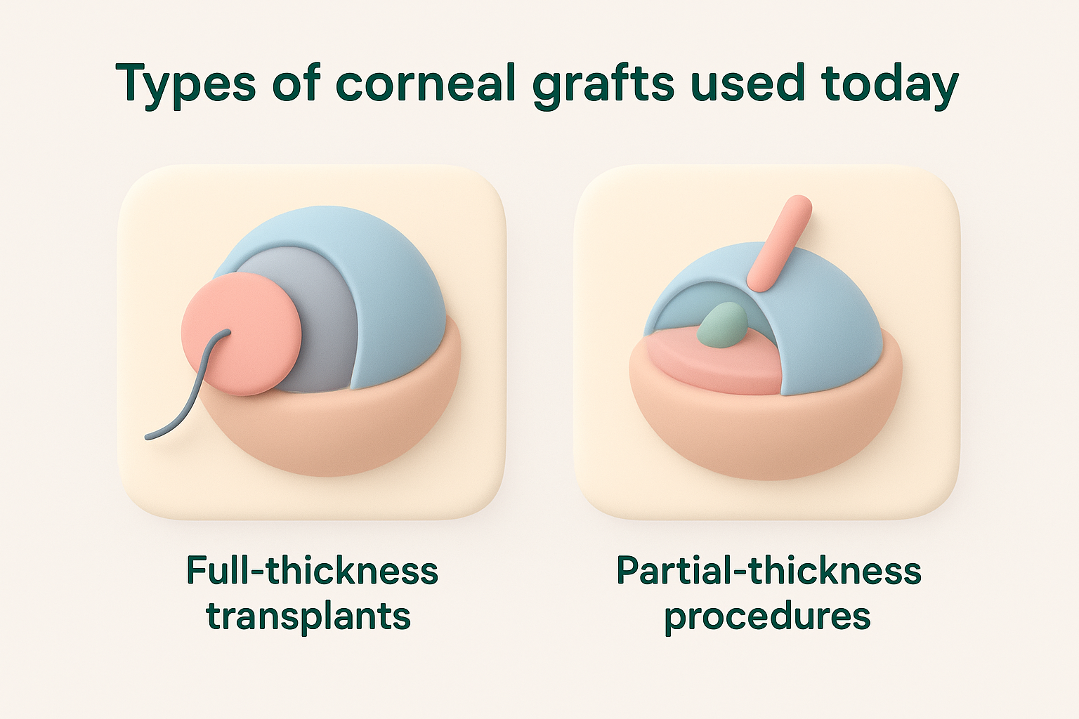 Types of corneal grafts used today