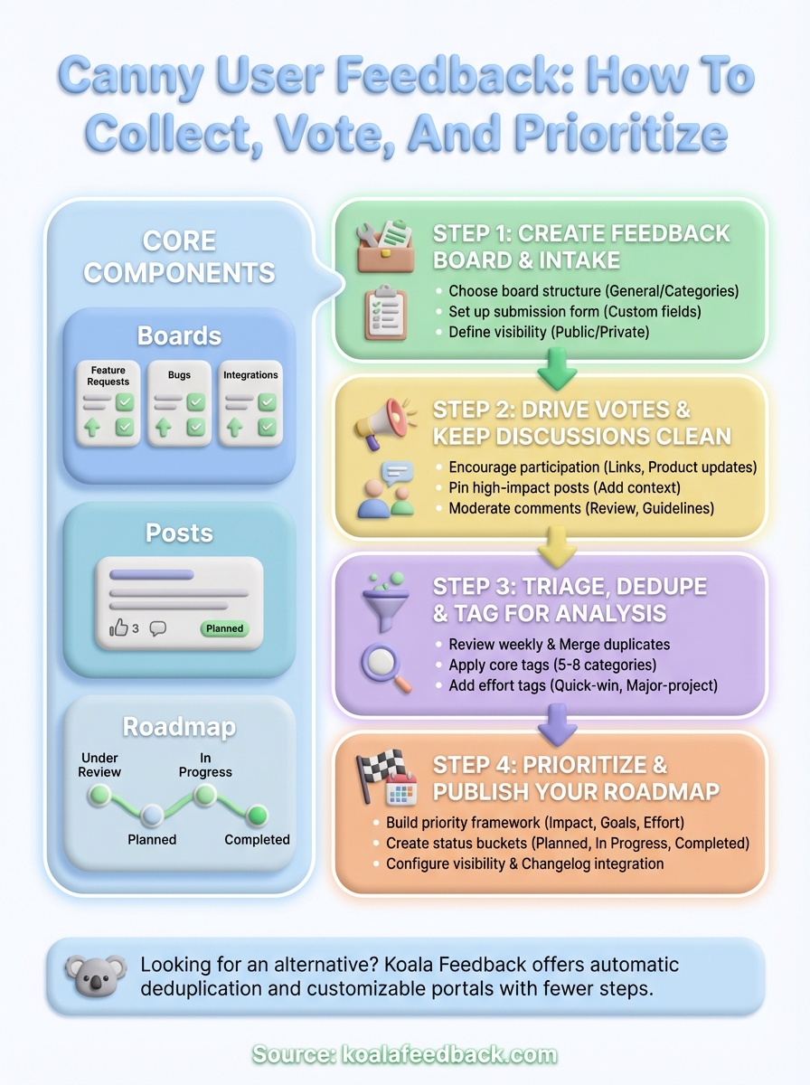 canny user feedback infographic