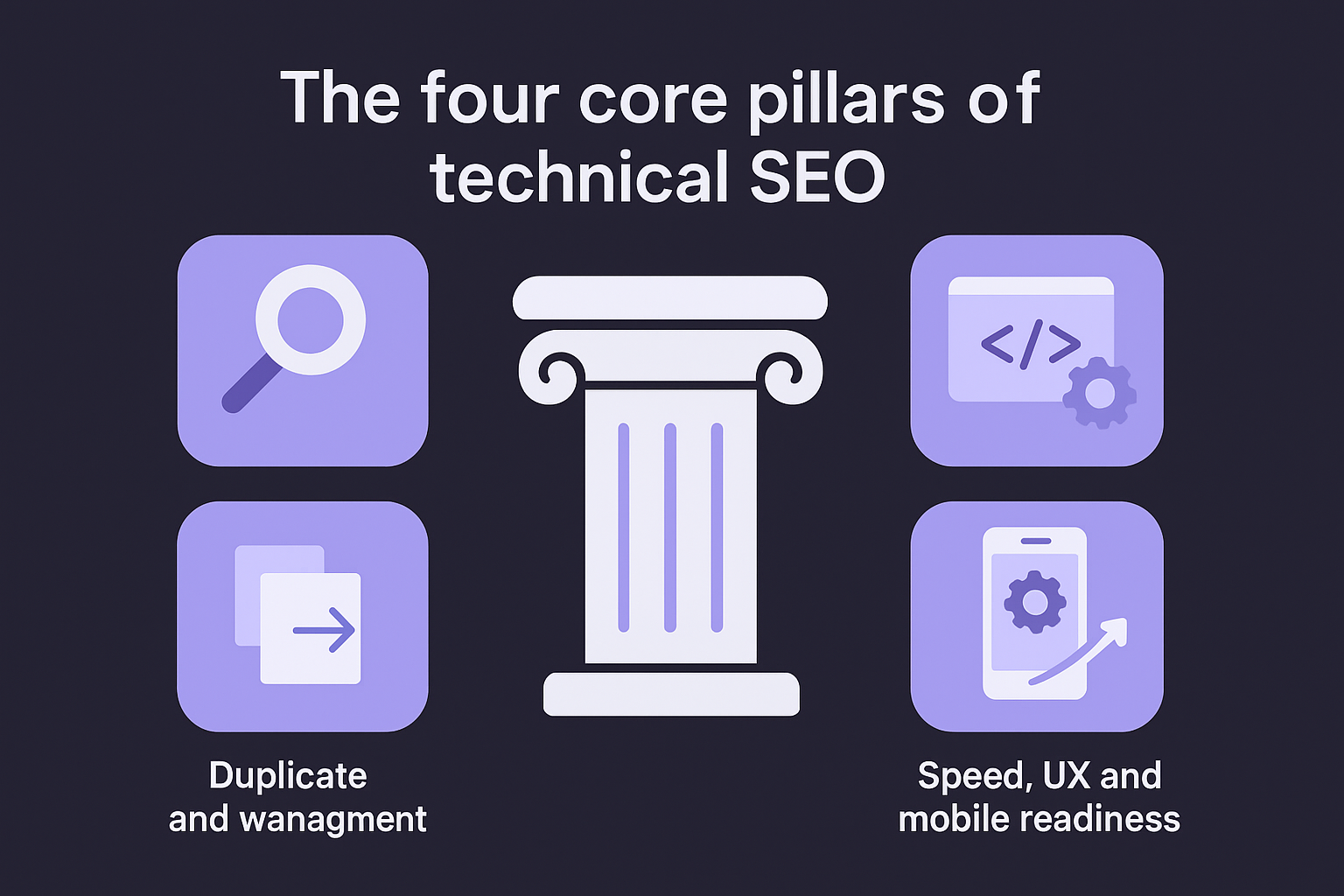 The four core pillars of technical SEO