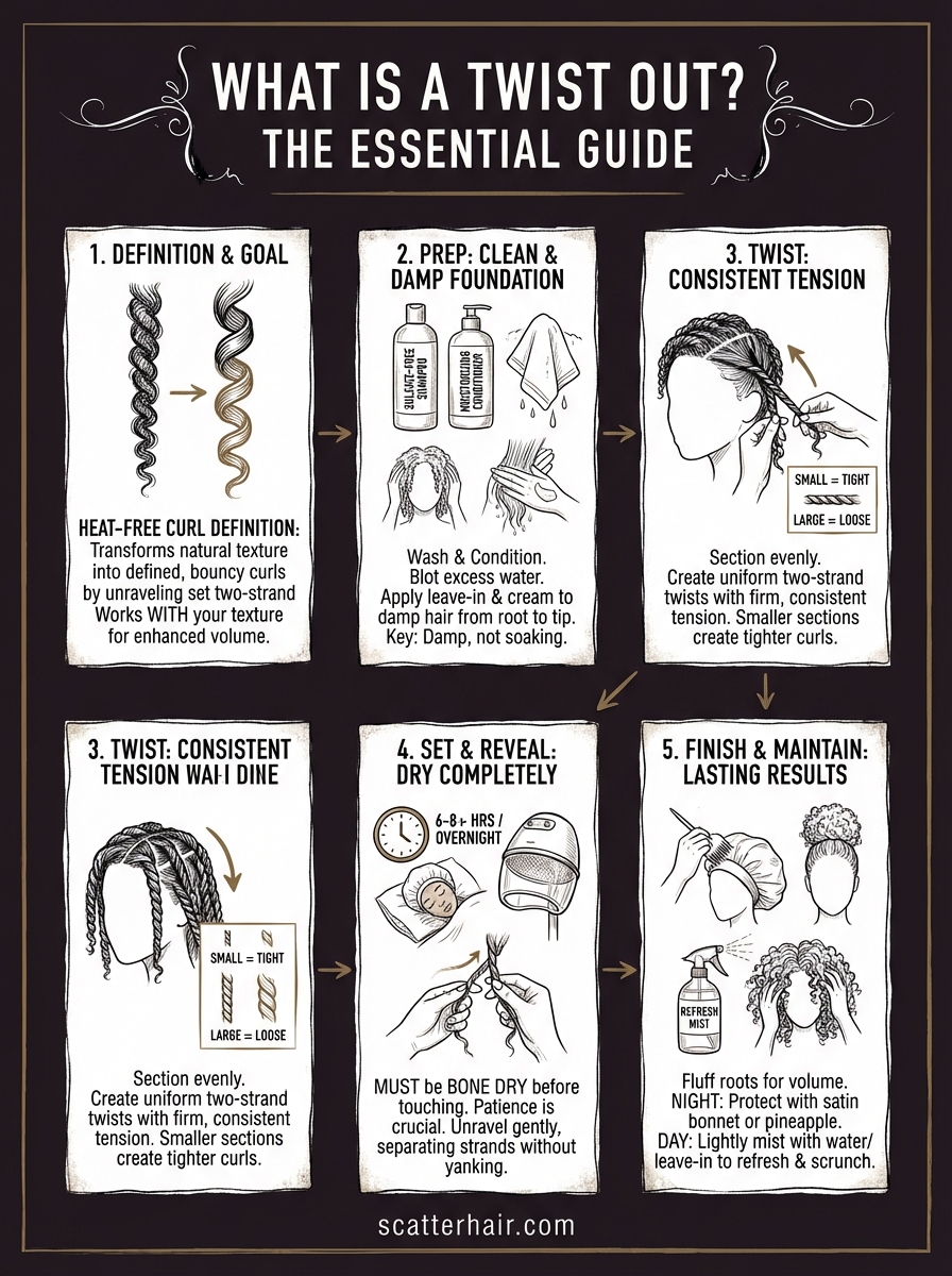 what is a twist out infographic