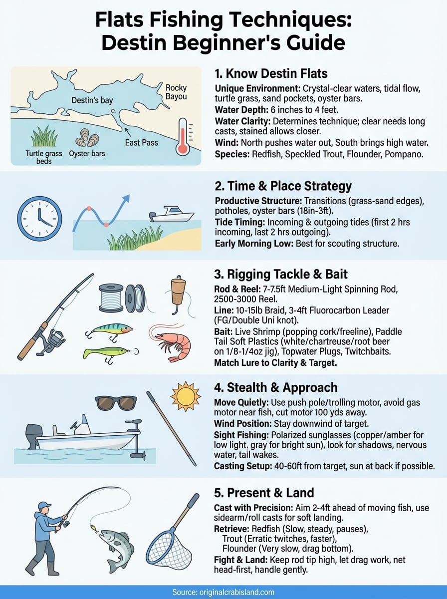flats fishing techniques infographic