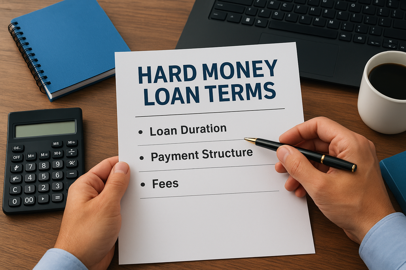 Standard hard money terms and fees to expect