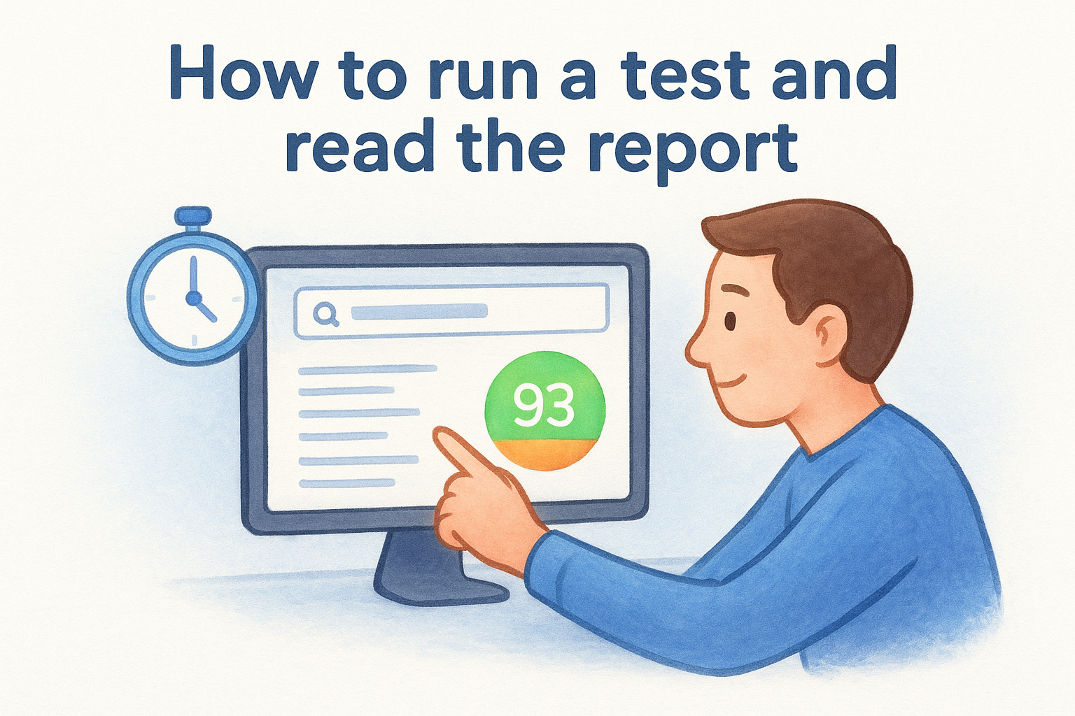 How to run a test and read the report