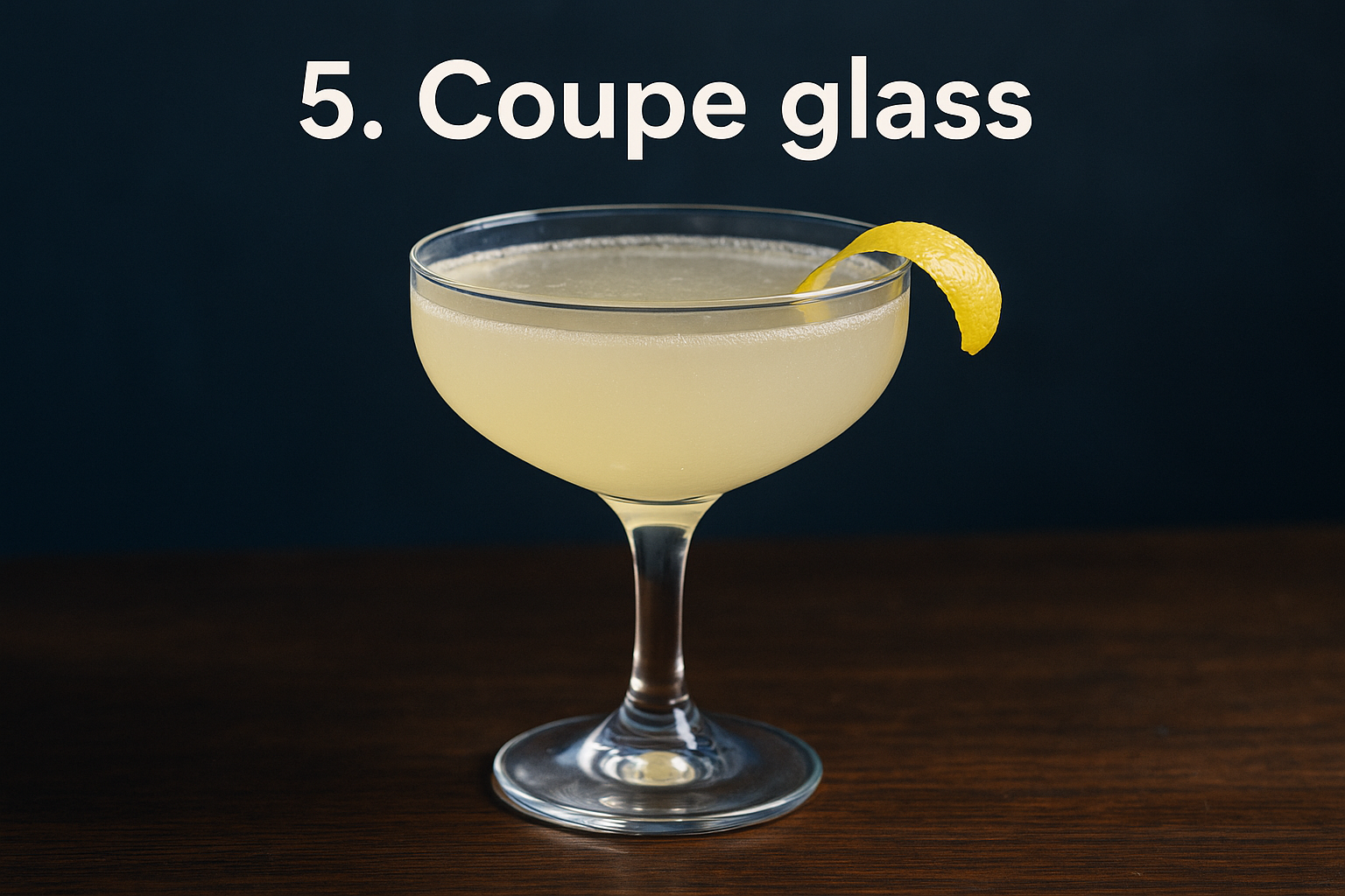 5. Coupe glass