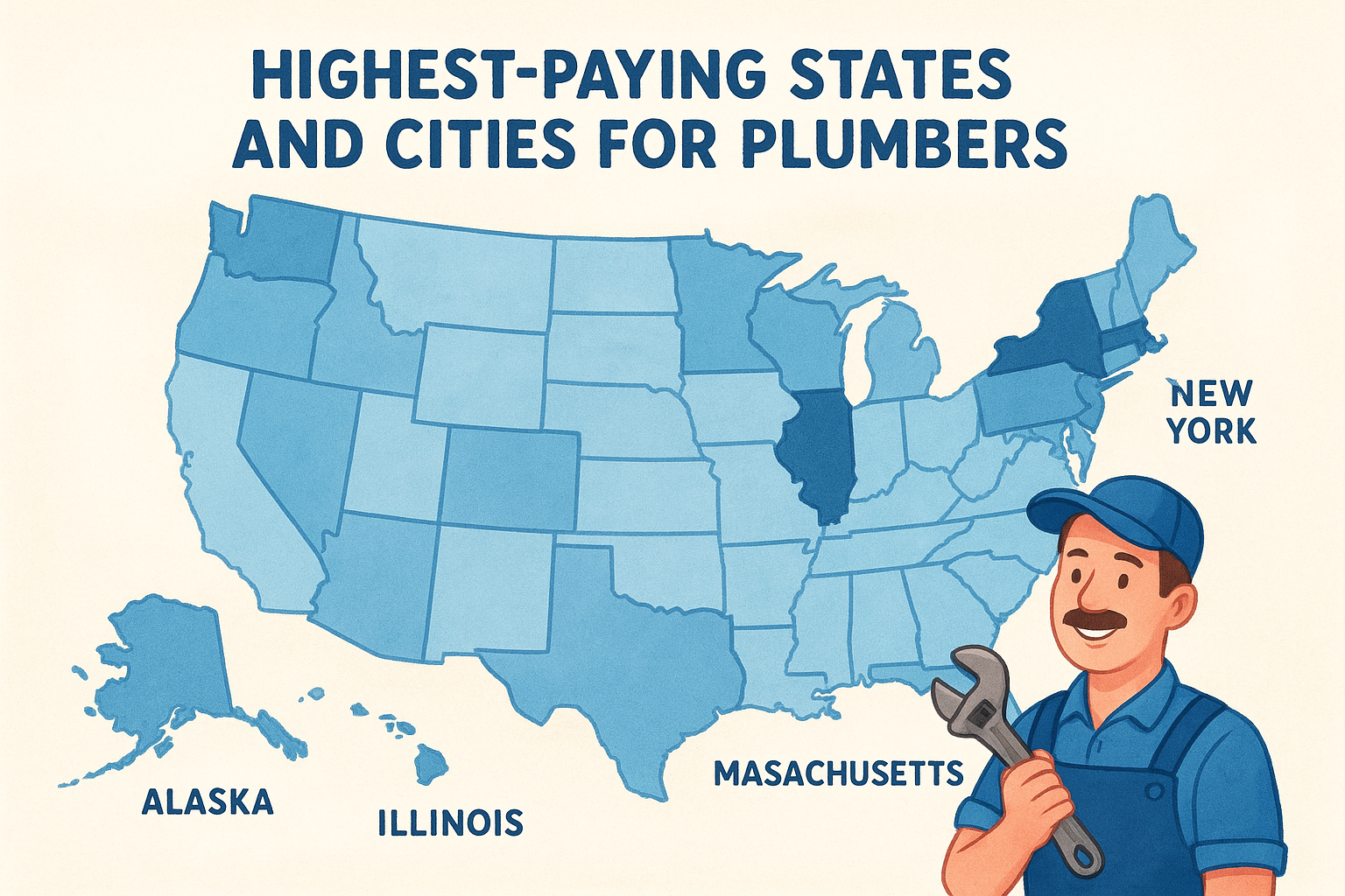 Highest-paying states and cities for plumbers