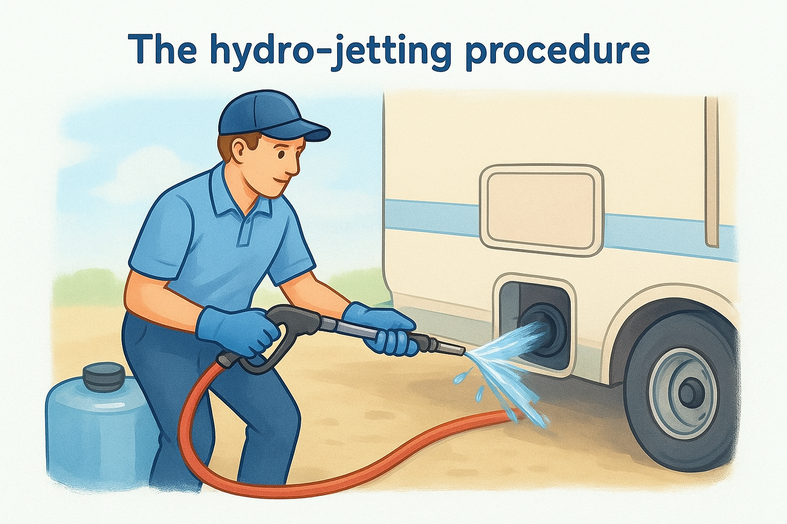 The hydro-jetting procedure