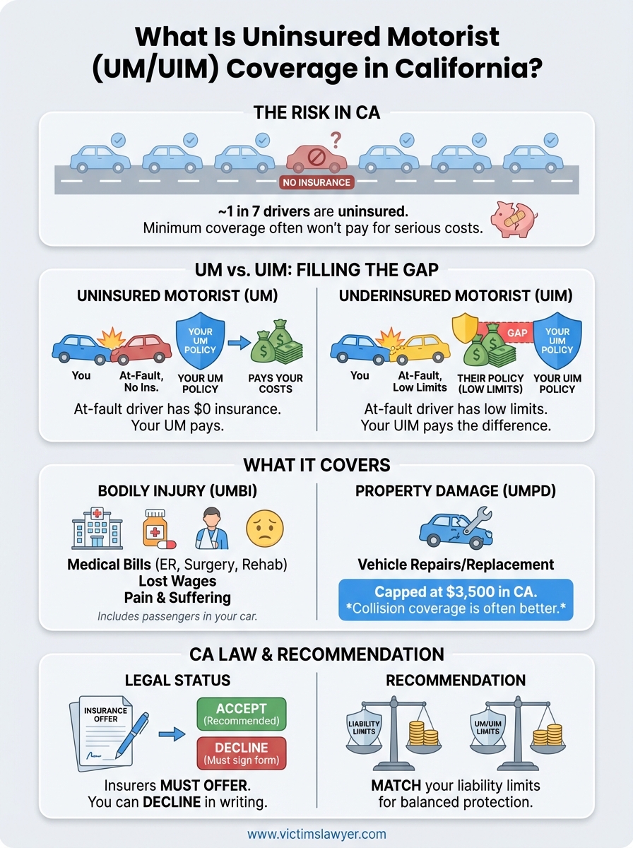 what is uninsured motorist coverage infographic