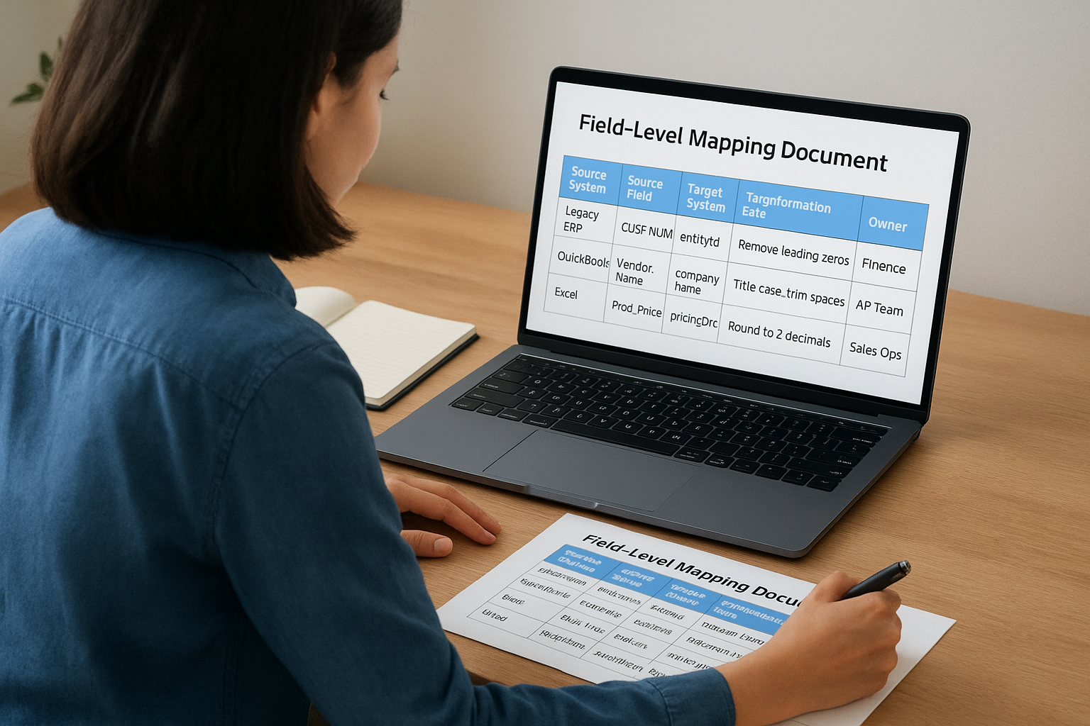 Step 3. Map data and define transformation rules