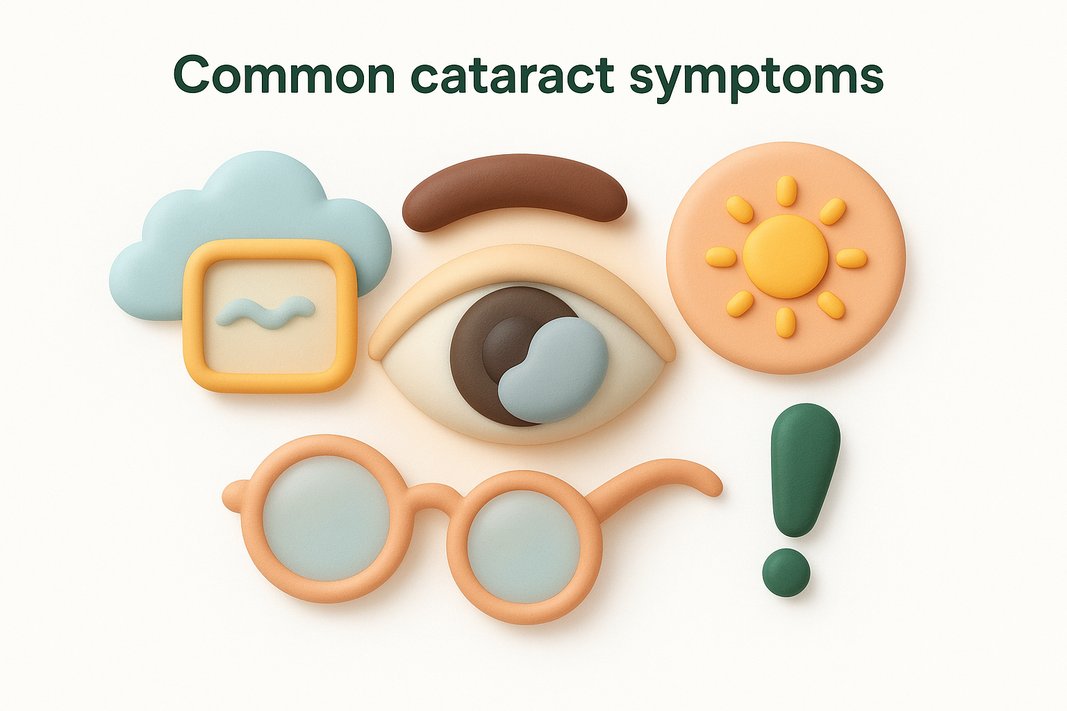 Common cataract symptoms