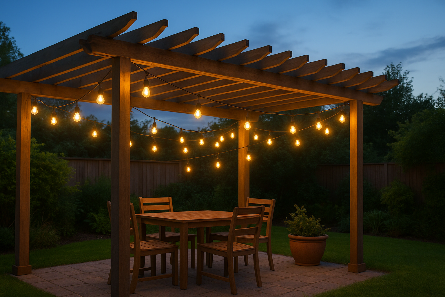 6. Cafe string lights in a zigzag or grid
