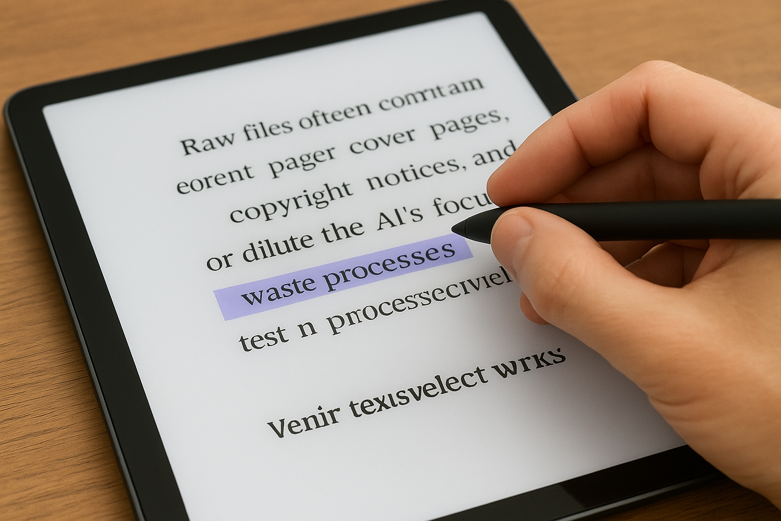 Verify text selection works