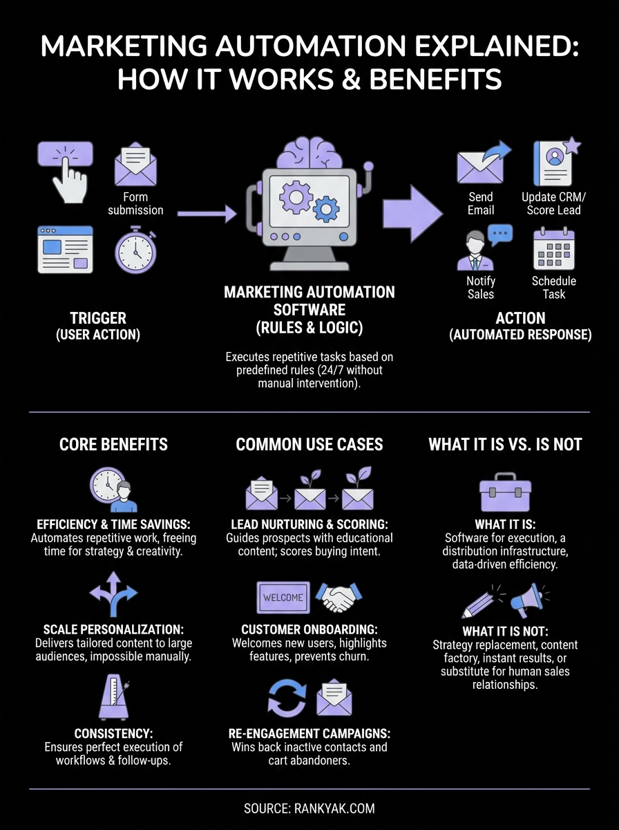 marketing automation explained infographic