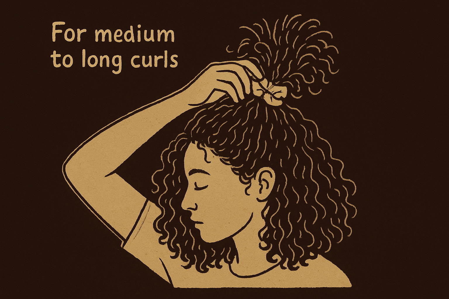 For medium to long curls