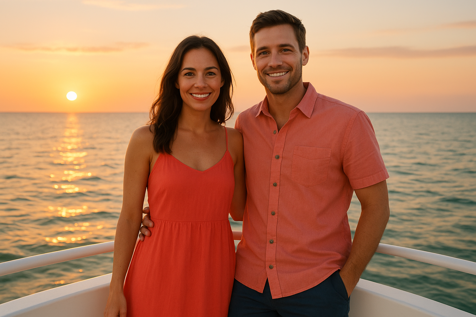 Colors that look good in sunset lighting and boat photos