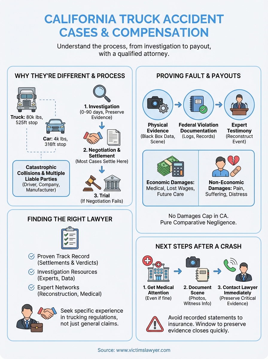 truck accident lawyer california infographic
