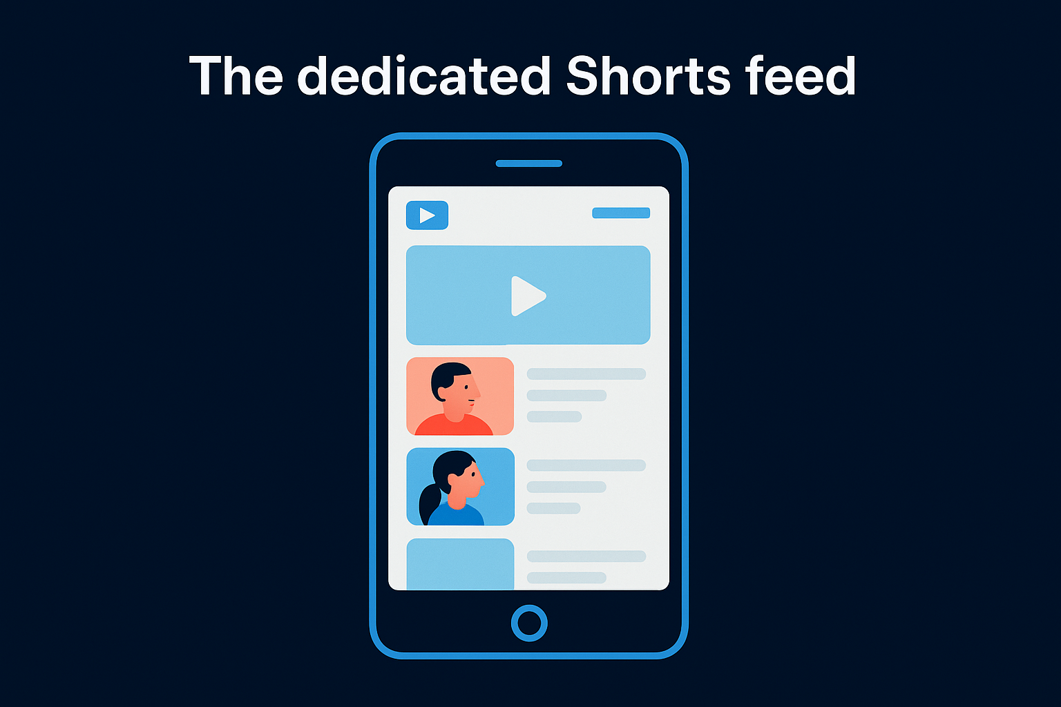 The dedicated Shorts feed
