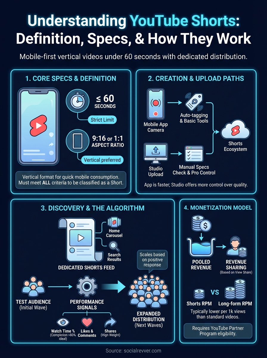 what are youtube shorts infographic