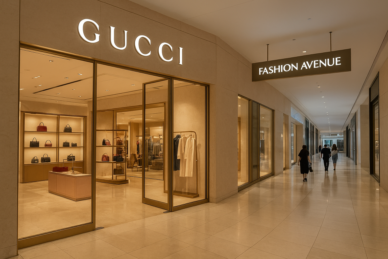 Where Gucci is located in The Dubai Mall