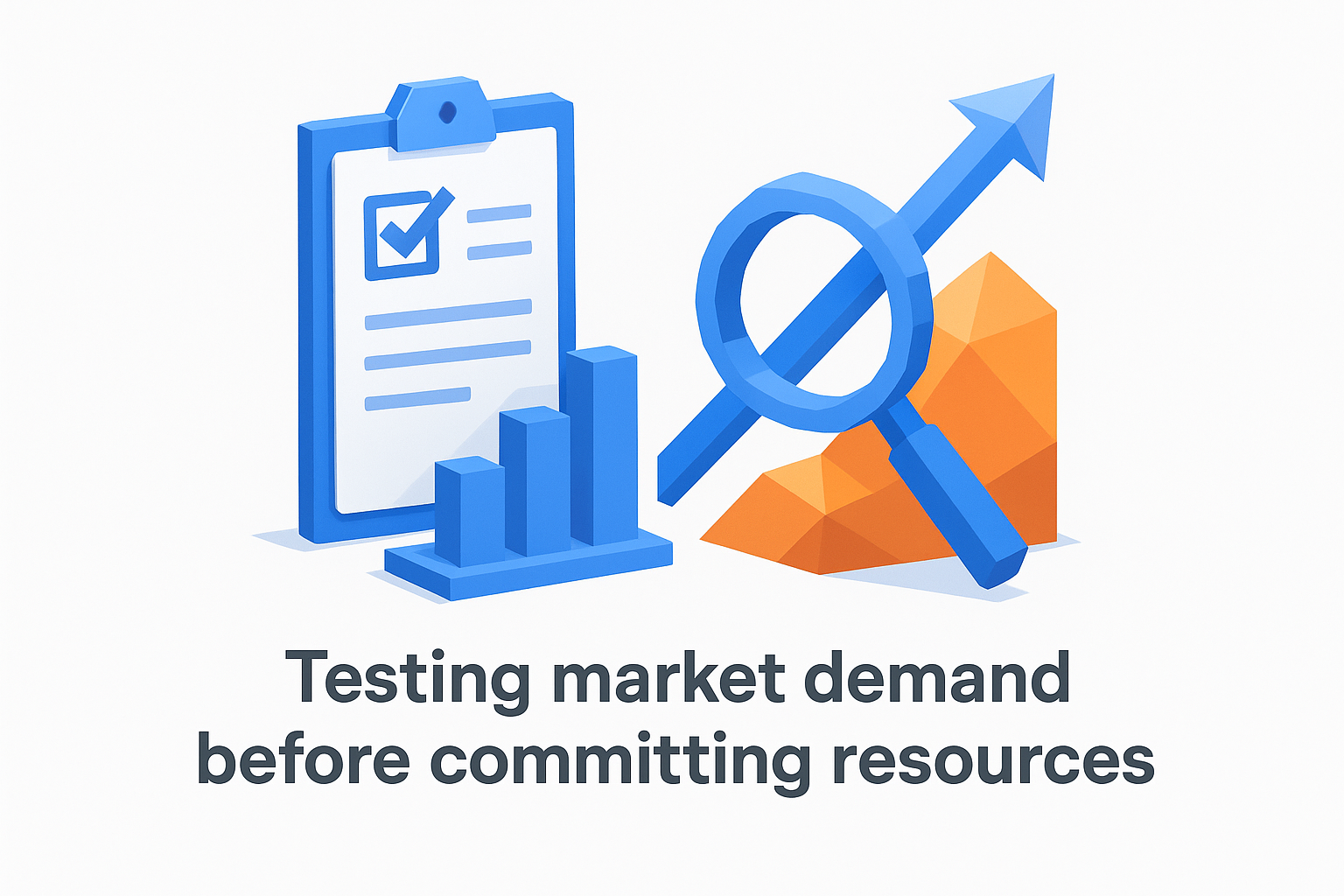 Testing market demand before committing resources