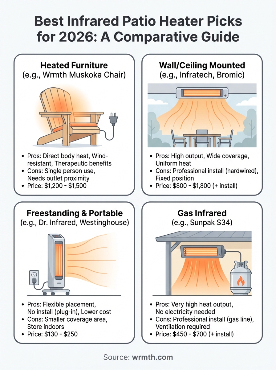 best infrared patio heater infographic
