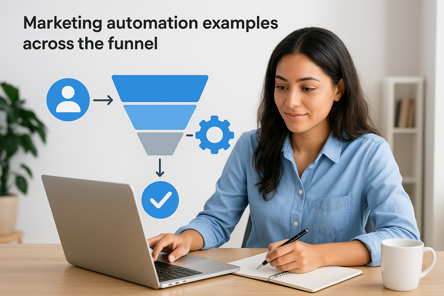 Marketing automation examples across the funnel