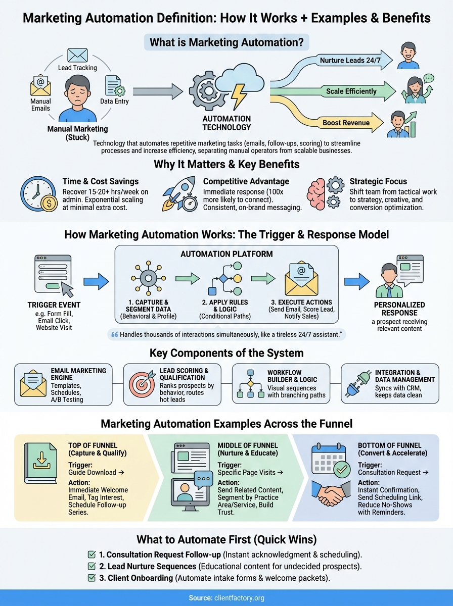 marketing automation definition infographic