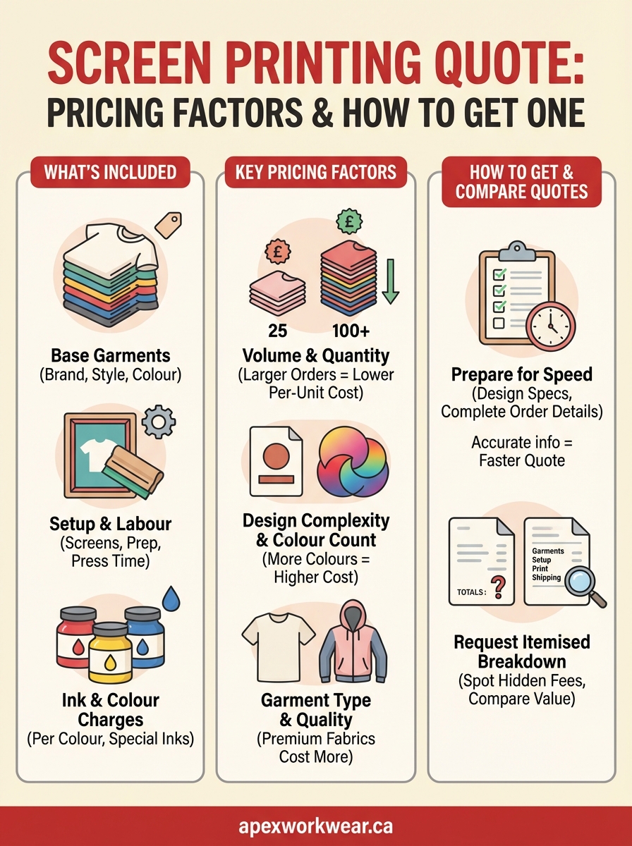 screen printing quote infographic