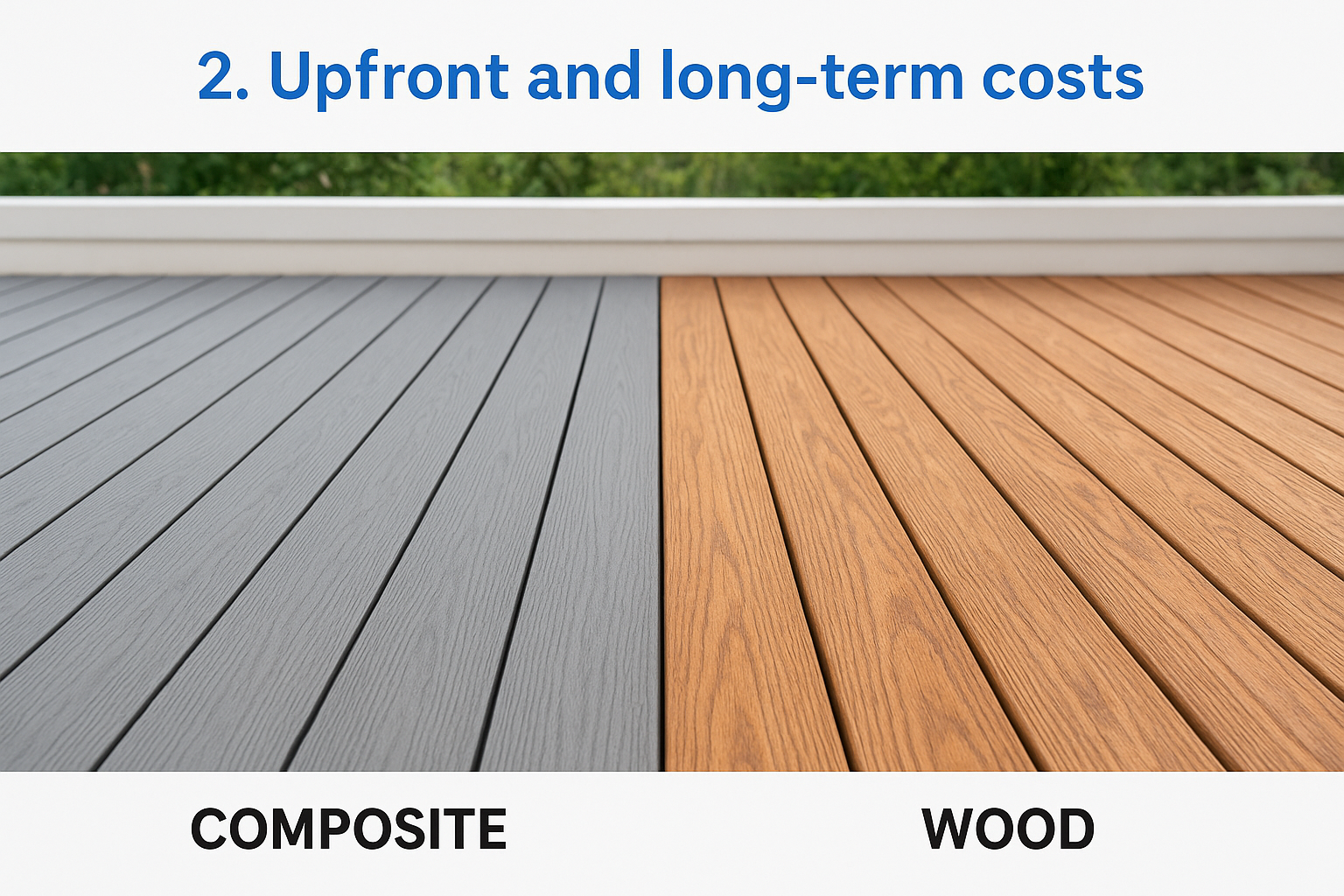 2. Upfront and long-term costs