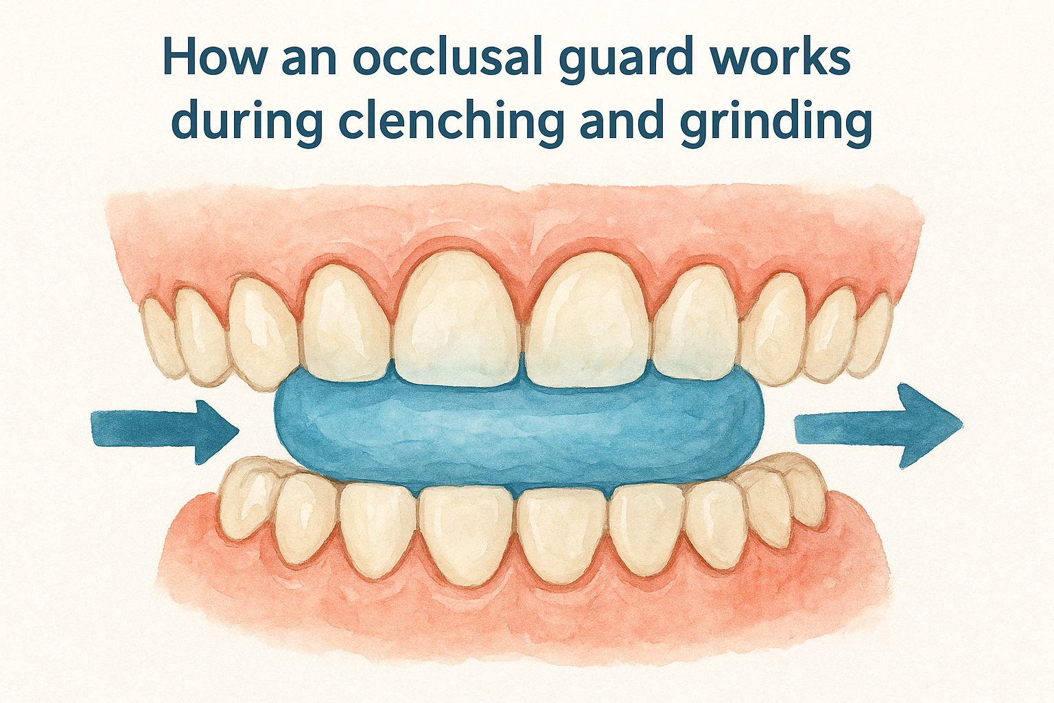 How an occlusal guard works during clenching and grinding