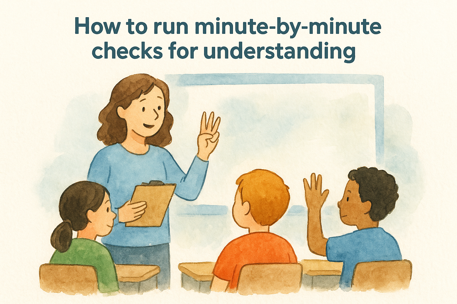 How to run minute-by-minute checks for understanding
