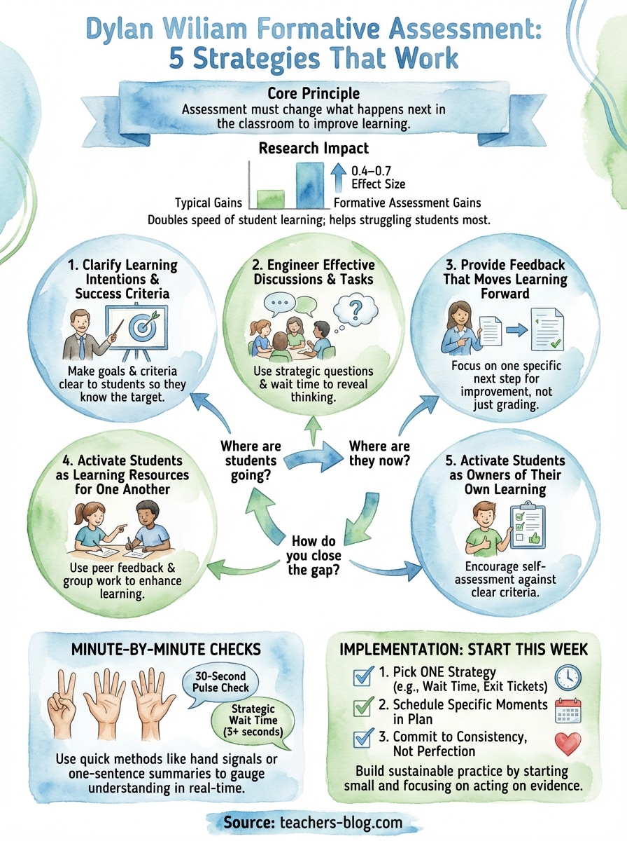 dylan wiliam formative assessment infographic