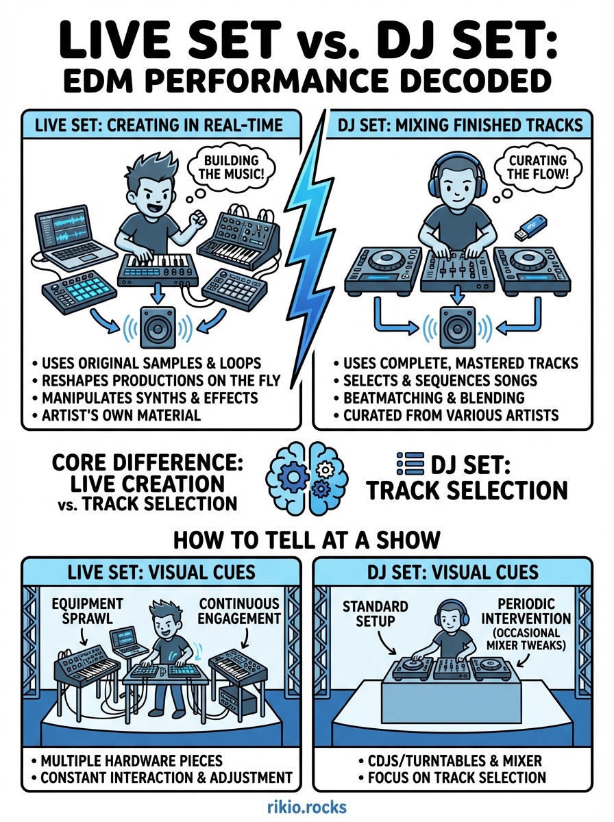 what is a live set infographic