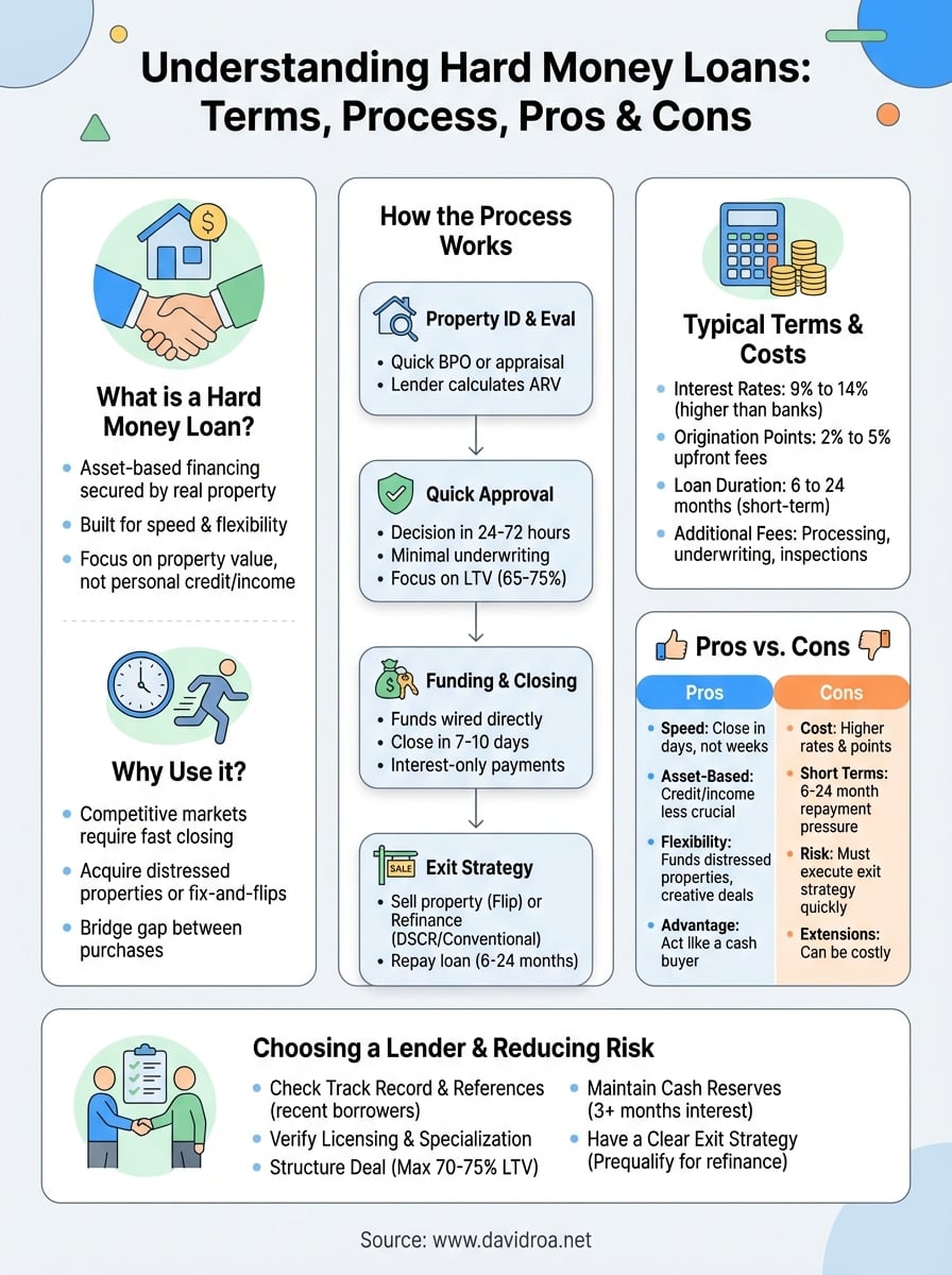 understanding hard money loans infographic