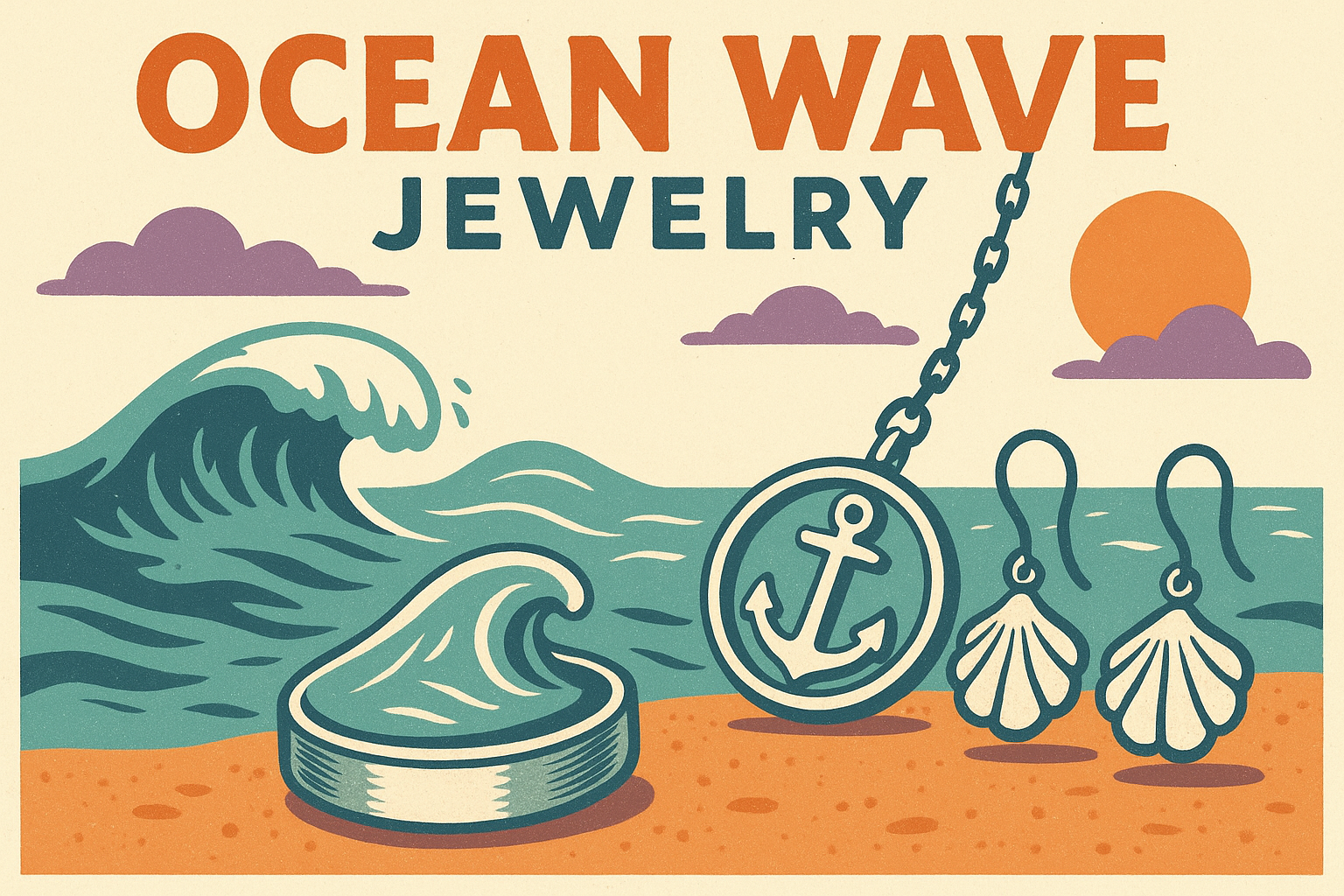 2. Ocean Wave Jewelry
