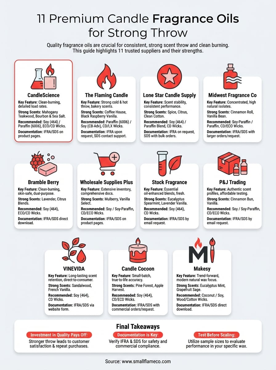 premium fragrance oils for candles infographic