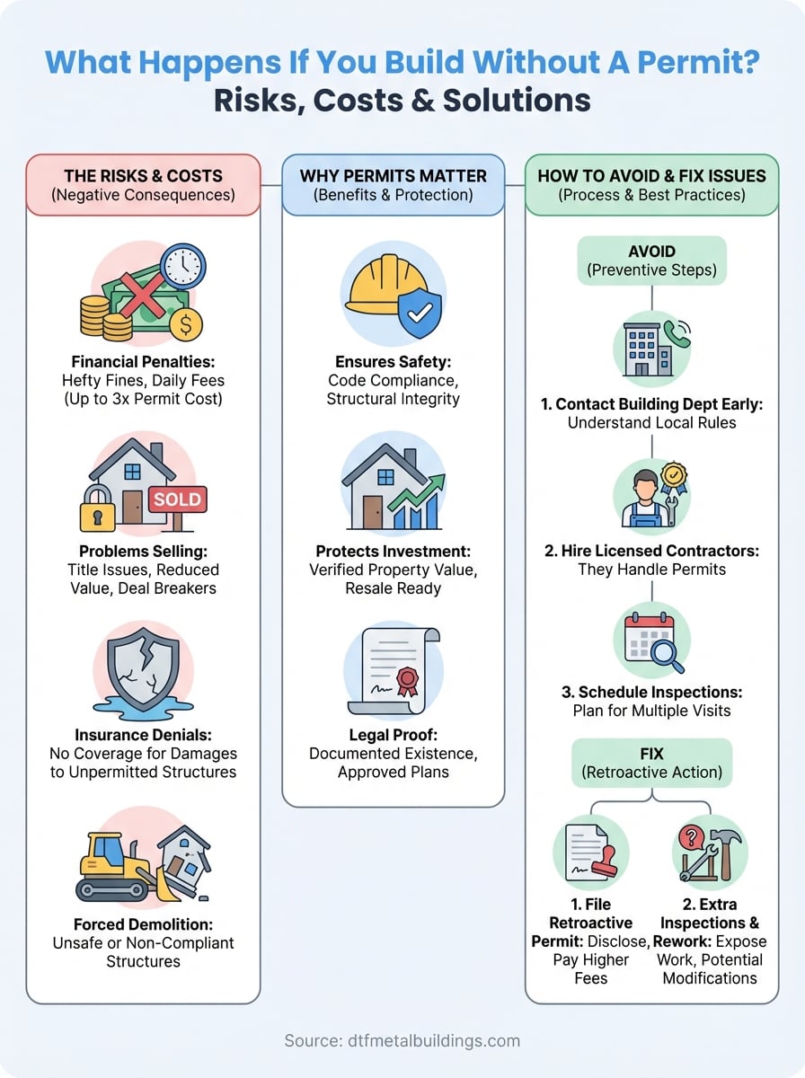 what happens if you build without a permit infographic