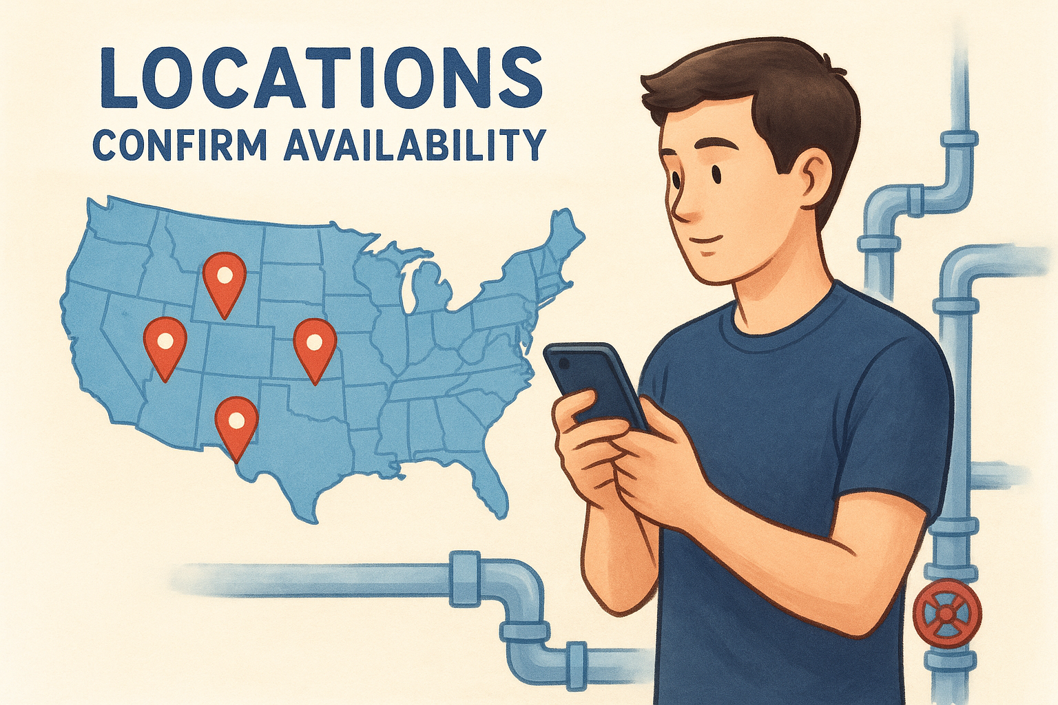 Locations and how to confirm availability