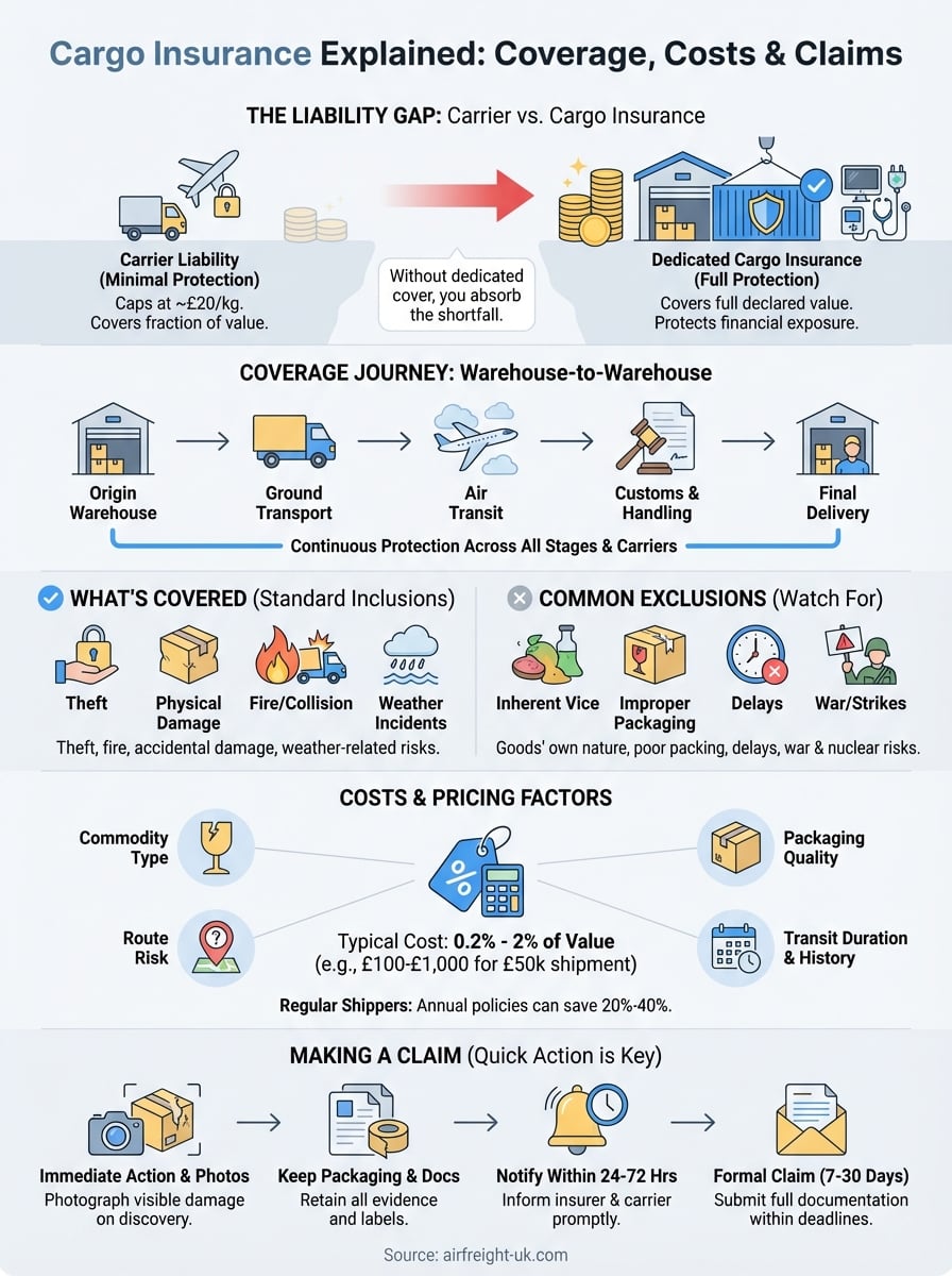 Cargo Insurance Explained: Coverage Types, Costs & Claims - Air Freight