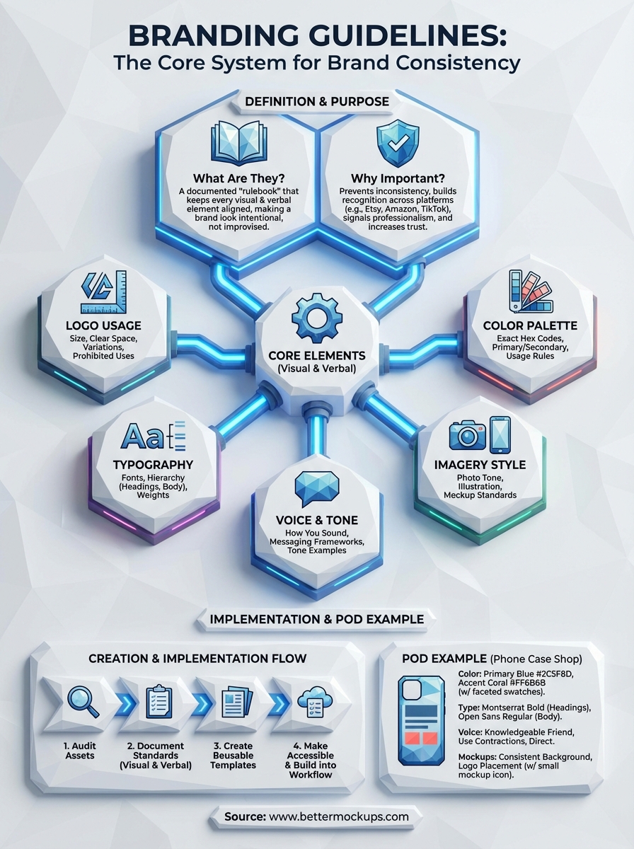 what are branding guidelines infographic
