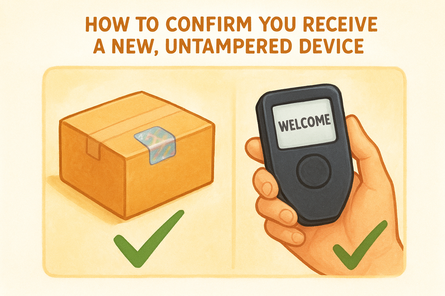 How to confirm you receive a new, untampered device