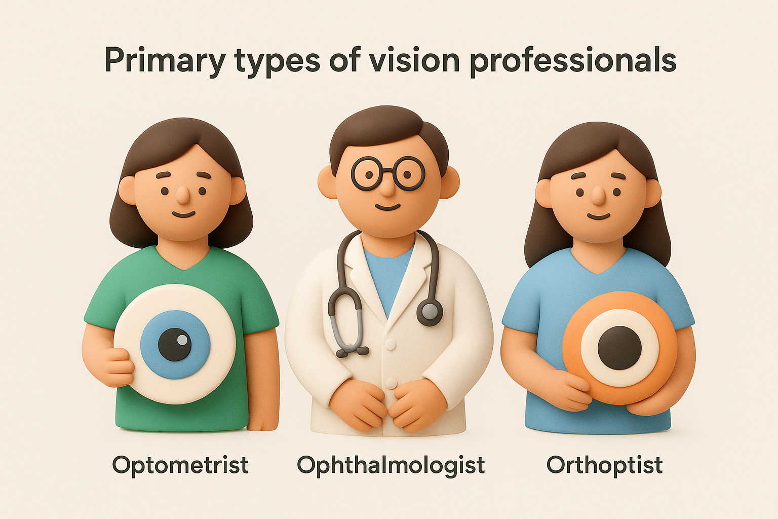 Primary types of vision professionals