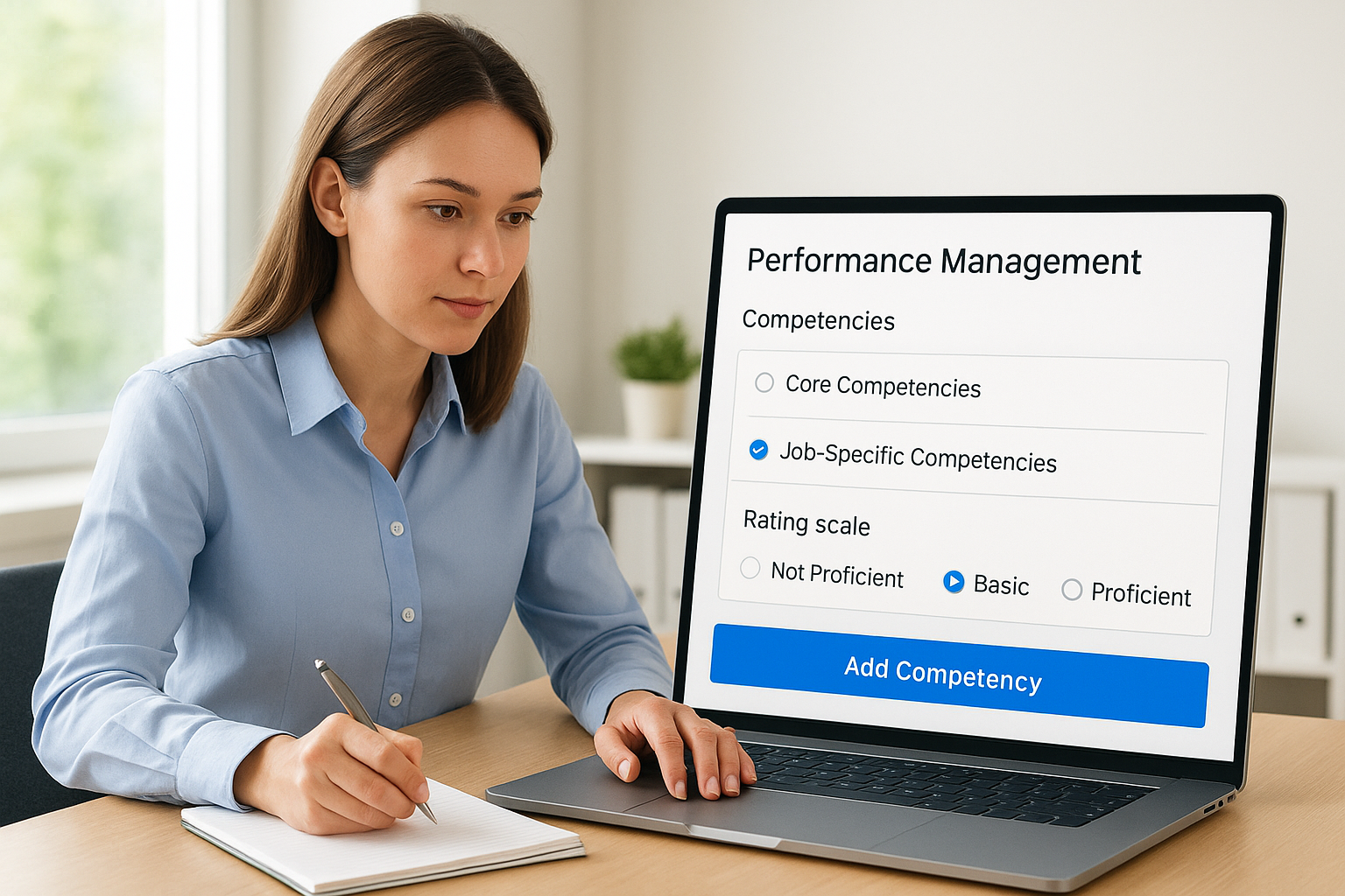 Step 3. Apply competencies in Performance and Goals