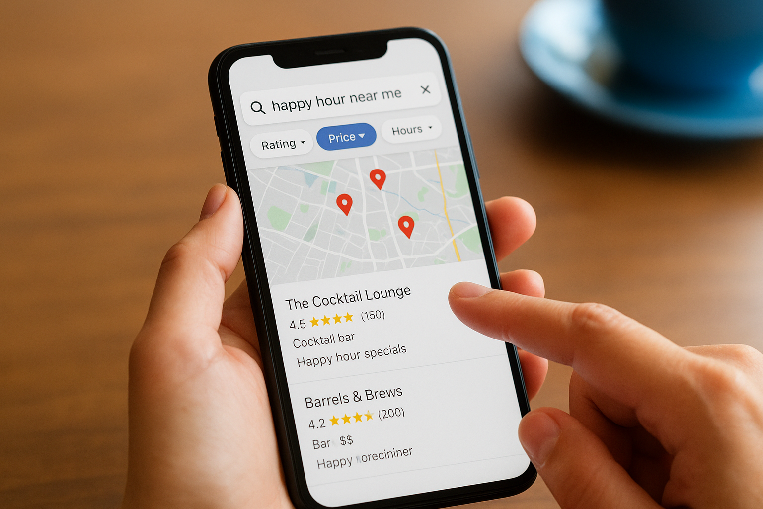 2. Search Google Maps with the right filters