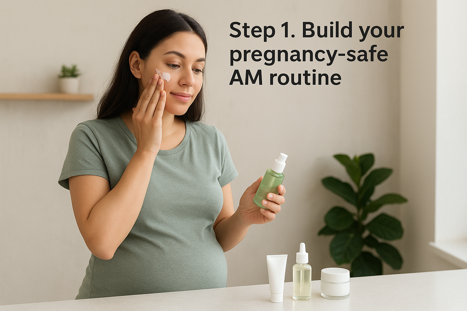 Step 1. Build your pregnancy-safe AM routine